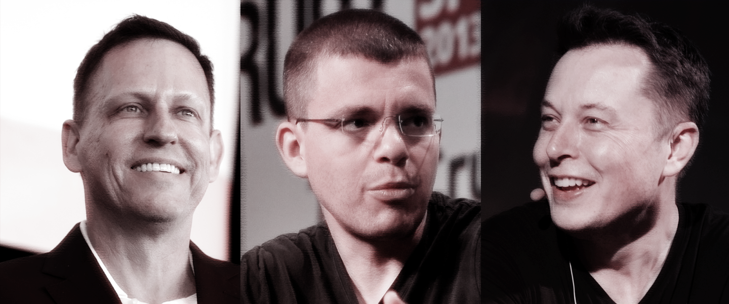 PayPal Founders: Peter Thiel, Max Levchin and Elon Musk,